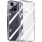 For iPhone 15 Plus Integrated Ultra-thin Crystal Glass Phone Case(Transparent) - 1