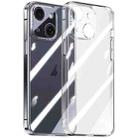 For iPhone 14 Plus Integrated Ultra-thin Crystal Glass Phone Case(Transparent) - 1