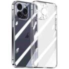 For iPhone 13 Pro Integrated Ultra-thin Crystal Glass Phone Case(Transparent) - 1