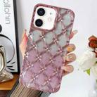 For iPhone 11 Star Flower Electroplated TPU Phone Case with Gradient Glitter Paper(Pink) - 1