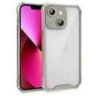 For iPhone 13 Shockproof Acrylic Phone Case with Lens Glass Film(Grey) - 1