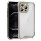 For iPhone 12 Pro Shockproof Acrylic Phone Case with Lens Glass Film(Grey) - 1