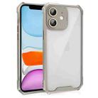 For iPhone 11 Shockproof Acrylic Phone Case with Lens Glass Film(Grey) - 1