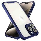 For iPhone 16 Pro Max Shockproof Acrylic Phone Case with Lens Glass Film(Blue) - 2