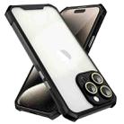 For iPhone 16 Pro Shockproof Acrylic Phone Case with Lens Glass Film(Black) - 2