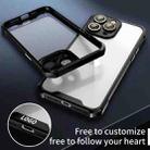 For iPhone 16 Pro Shockproof Acrylic Phone Case with Lens Glass Film(Black) - 3