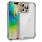 For iPhone 16 Pro Shockproof Acrylic Phone Case with Lens Glass Film(Grey) - 1