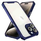 For iPhone 16 Shockproof Acrylic Phone Case with Lens Glass Film(Blue) - 2
