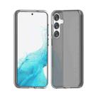 For Samsung Galaxy S24 5G Shockproof Terminator Glitter Powder Phone Case(Transparent Black) - 1