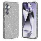 For Samsung Galaxy S25 5G Shockproof Terminator Glitter Powder Phone Case(Black) - 1