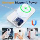 For iPhone 16 Pro Max Liquid Silicone MagSafe Magnetic Phone Case with Ring Holder(White) - 3