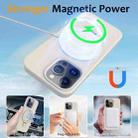 For iPhone 16 Pro Max Liquid Silicone MagSafe Magnetic Phone Case with Ring Holder(Antique White) - 3