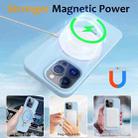 For iPhone 16 Pro Liquid Silicone MagSafe Magnetic Phone Case with Ring Holder(Sky Blue) - 3