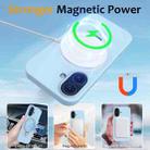 For iPhone 16 Plus Liquid Silicone MagSafe Magnetic Phone Case with Ring Holder(Sky Blue) - 3