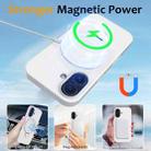 For iPhone 16 Liquid Silicone MagSafe Magnetic Phone Case with Ring Holder(White) - 3