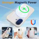 For iPhone 16 Liquid Silicone MagSafe Magnetic Phone Case with Ring Holder(Antique White) - 3