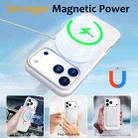 For iPhone 17 Pro Max Liquid Silicone MagSafe Magnetic Phone Case with Ring Holder(White) - 3