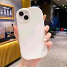 For iPhone 15 Glossy Soap Shape TPU Phone Case(White) - 1