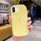 For iPhone XS / X Glossy Soap Shape TPU Phone Case(Yellow) - 1