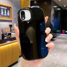For iPhone XR Glossy Soap Shape TPU Phone Case(Black) - 1