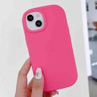 For iPhone 13 Frosted Soap Shape TPU Phone Case(Rose Red) - 1