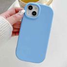 For iPhone 14 Plus Frosted Soap Shape TPU Phone Case(Blue) - 1