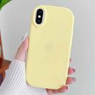 For iPhone XS / X Frosted Soap Shape TPU Phone Case(Yellow) - 1