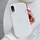 For iPhone XR Frosted Soap Shape TPU Phone Case(White) - 1