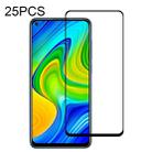 For Xiaomi Redmi Note 9 25 PCS Full Glue Full Screen Tempered Glass Film - 1