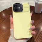 For iPhone 11 Skin Feel PC Liquid Silicone Phone Case(Yellow) - 1