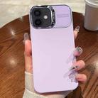 For iPhone 11 Skin Feel PC Liquid Silicone Phone Case(Purple) - 1