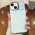 For iPhone 13 Skin Feel PC Liquid Silicone Phone Case(Sierra Blue) - 1