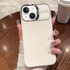 For iPhone 13 Skin Feel PC Liquid Silicone Phone Case(Antique White) - 1