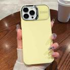 For iPhone 13 Pro Skin Feel PC Liquid Silicone Phone Case(Yellow) - 1