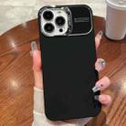 For iPhone 13 Pro Max Skin Feel PC Liquid Silicone Phone Case(Black) - 1