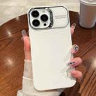 For iPhone 14 Pro Max Skin Feel PC Liquid Silicone Phone Case(Pure White) - 1