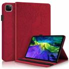 For iPad Pro 12.9 2022 / 2021 / 2020 Life Tree Series Horizontal Flip Leather Tablet Case(Red) - 1