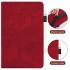 For iPad Pro 12.9 2022 / 2021 / 2020 Life Tree Series Horizontal Flip Leather Tablet Case(Red) - 2