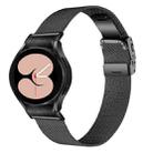 For Samsung Galaxy Watch 6 Quick Release Button Turtle Buckle Milan Watch Band(Black) - 1