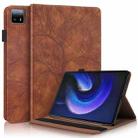 For Xiaomi Pad 6 Max 2023 Life Tree Series Horizontal Flip Leather Tablet Case(Brown) - 1