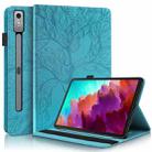 For Lenovo Tab P12 /Xiaoxin Pad Pro 12.7 Life Tree Series Horizontal Flip Leather Tablet Case(Lake Blue) - 1