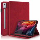 For Lenovo Tab P12 / Xiaoxin Pad Pro 12.7 2025 Life Tree Series Horizontal Flip Leather Tablet Case(Red) - 1