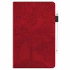 For Lenovo Tab P12 / Xiaoxin Pad Pro 12.7 2025 Life Tree Series Horizontal Flip Leather Tablet Case(Red) - 2