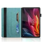 For Lenovo Tab P12 / Xiaoxin Pad Pro 12.7 2025 Life Tree Series Horizontal Flip Leather Tablet Case(Lake Blue) - 3