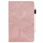 For Lenovo Tab P12 / Xiaoxin Pad Pro 12.7 2025 Life Tree Series Horizontal Flip Leather Tablet Case(Rose Gold) - 2