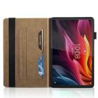 For Lenovo Tab P12 / Xiaoxin Pad Pro 12.7 2025 Life Tree Series Horizontal Flip Leather Tablet Case(Brown) - 3