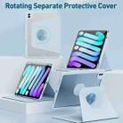 For iPad Air 10.9 2022 / 2020 Detachable Magnetic Rotation Smart Leather Tablet Case(Blue) - 2