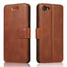 For iPhone 7 / 8 Calf Texture Magnetic Buckle Horizontal Flip Leather Case with Holder & Card Slots & Wallet & Photo Frame(Brown) - 1