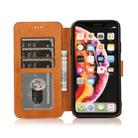 For iPhone XR Calf Texture Magnetic Buckle Horizontal Flip Leather Case with Holder & Card Slots & Wallet & Photo Frame(Khaki) - 4