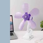 Household Portable Energy-saving Clip Fan(Purple) - 1